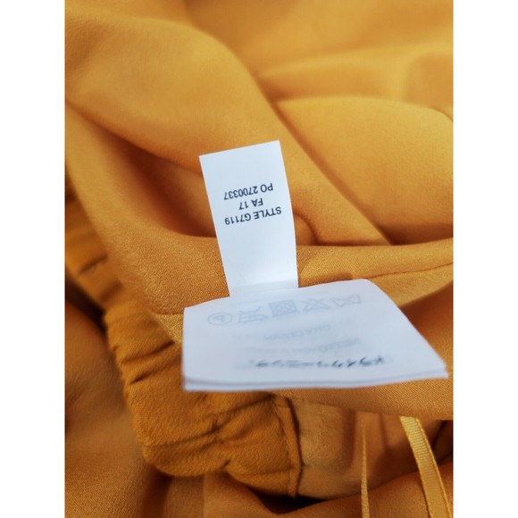 J.Crew Wool Blend Ruffle Buttom Pull On Skirt Women’s Size 2 Mustard Yellow - Picture 4 of 6